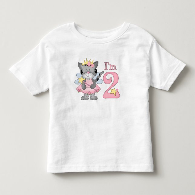 T-shirt Pour Les Tous Petits Princesse Kitty 2e anniversaire (Devant)
