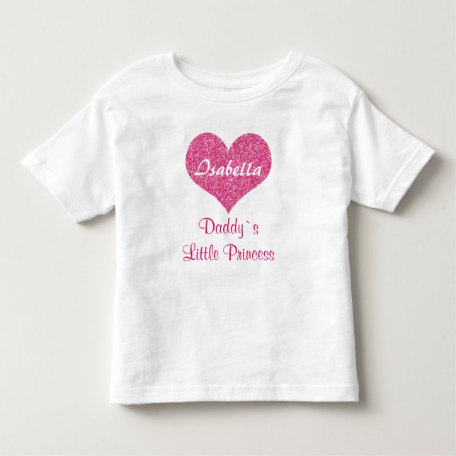 T-shirt Pour Les Tous Petits Princesse Little Personnalisé Baby Name (Devant)