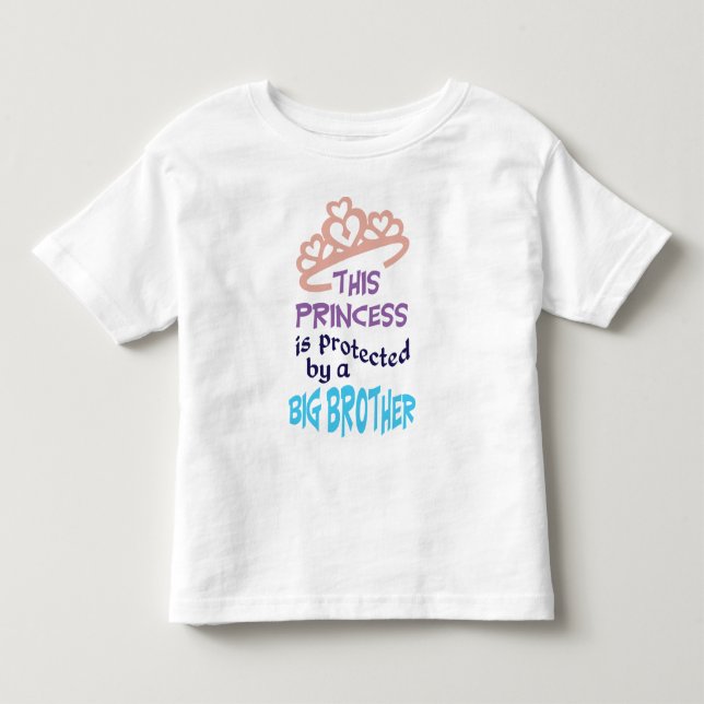 T-shirt Pour Les Tous Petits Princesse protégée (Devant)