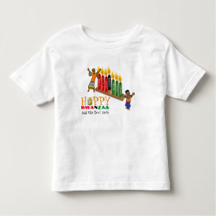 T-shirt Pour Les Tous Petits Principes Happy KWANZAA 7 personnalisables