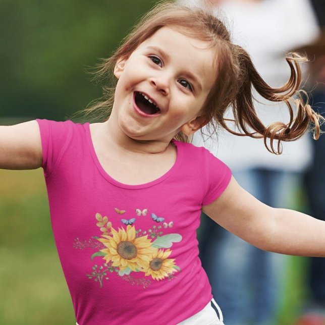 T-shirt Pour Les Tous Petits printemps de tournesol (Créateur téléchargé)
