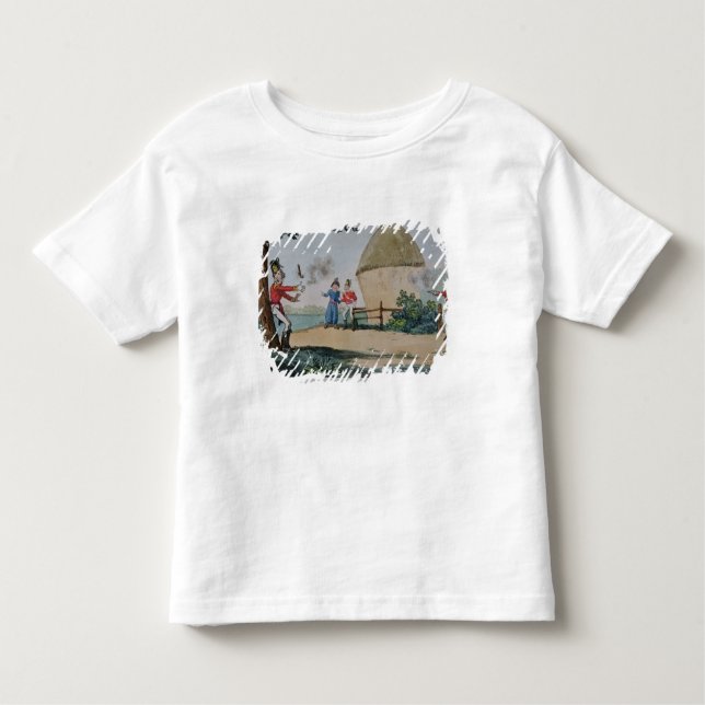 T-shirt Pour Les Tous Petits Prise de bec se battant en duel (Devant)