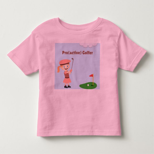 T-shirt Pour Les Tous Petits Pro(active) Golfeuse, fille (Devant)
