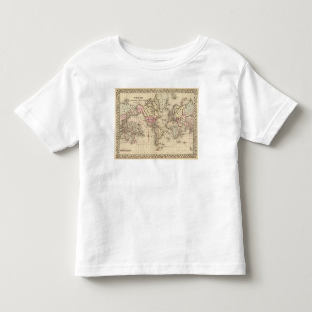 T-shirt Pour Les Tous Petits Proj de Mercator du monde (Devant)