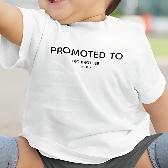 T-shirt Pour Les Tous Petits Promu À Big Brother Faire-part de grossesse (Créateur téléchargé)