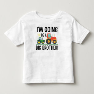 T-shirt Pour Les Tous Petits Promu au Tracteur Big Brother, jolie ferme 