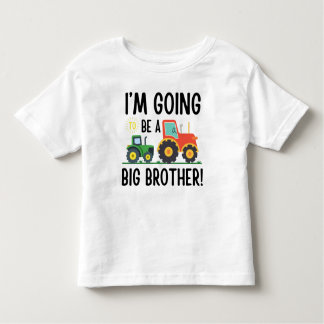 T-shirt Pour Les Tous Petits Promu au Tracteur Big Brother, jolie ferme 