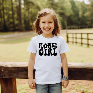 T-shirt Pour Les Tous Petits Proposition de fête de mariée junior de Flower Ret