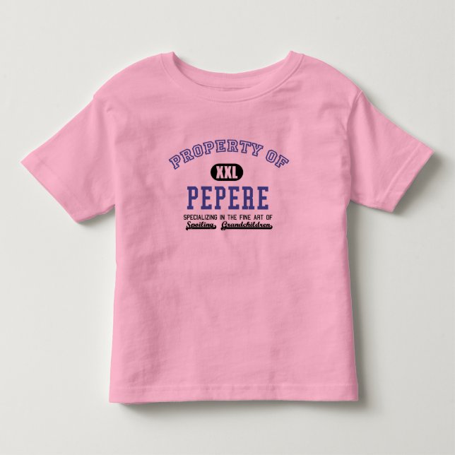T-shirt Pour Les Tous Petits Propriété de Pepere (Devant)