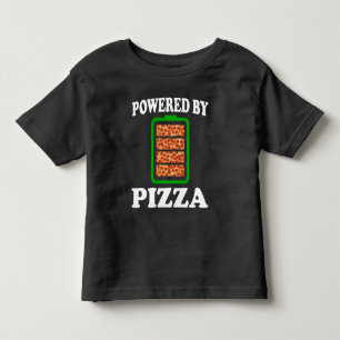 T-shirt Pour Les Tous Petits Propulsé par Pizza - Pizza drôle