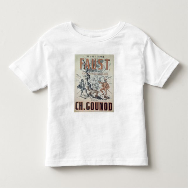 T-shirt Pour Les Tous Petits Publicité par affichage 'Faust (Devant)