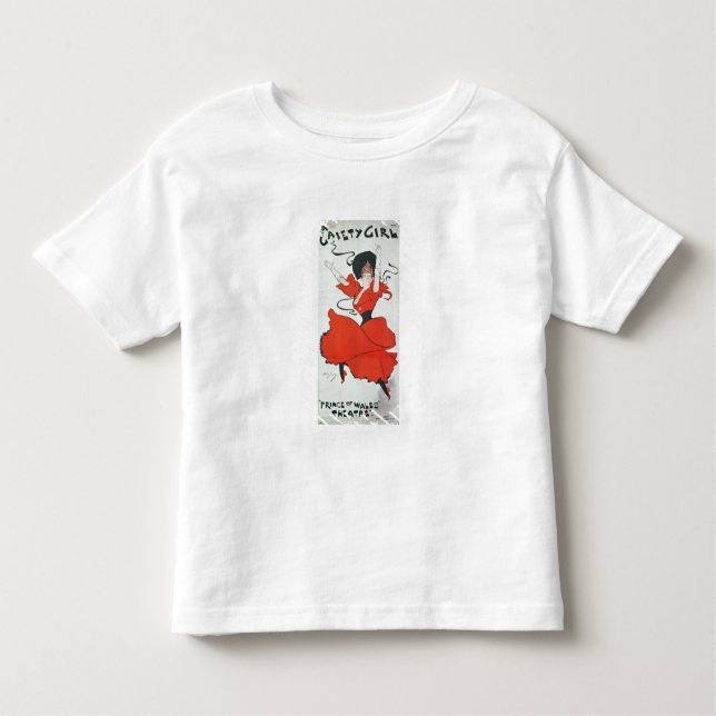 T-shirt Pour Les Tous Petits Publicité par affichage "une fille de joie" au (Devant)