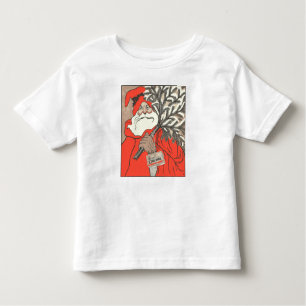 T-shirt Pour Les Tous Petits Pudding De Noël Et Germanique Père Noël Vector