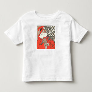 T-shirt Pour Les Tous Petits Pudding de Noël et vecteur de Père Noël germanique