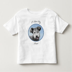 T-shirt Pour Les Tous Petits Pumi Peinture - Cute Original Chien Art