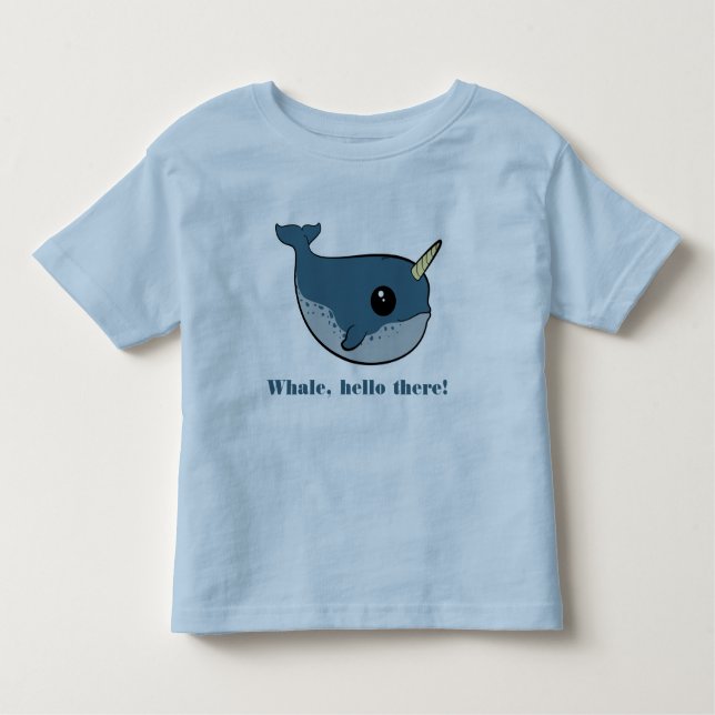 T-shirt Pour Les Tous Petits Punny Narwhal (Devant)
