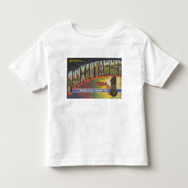 T-shirt Pour Les Tous Petits Punxsutawney, Pennsylvanie (Groundhog) (Devant)