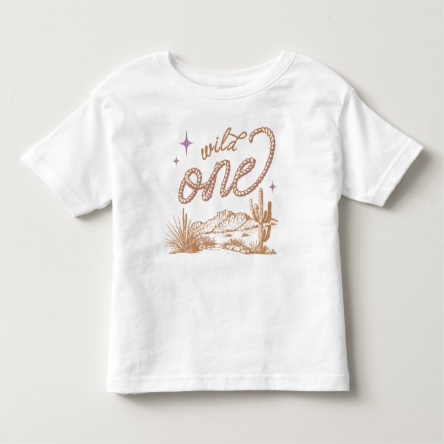 T-shirt Pour Les Tous Petits Purple Cowgirl Premier Tee - shirt d'anniversaire (Devant)