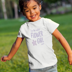 T-shirt Pour Les Tous Petits Purple Je suis la fille la plus folle jamais