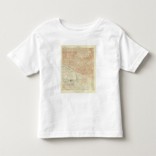 T-shirt Pour Les Tous Petits Quadrilatère de Redlands montrant la crevasse de (Devant)