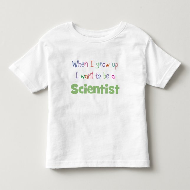 T-shirt Pour Les Tous Petits Quand j'ai grandi Scientifique (Devant)