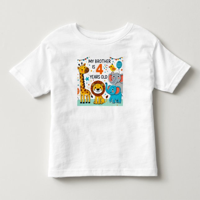 T-shirt Pour Les Tous Petits Quatre de frère (Devant)
