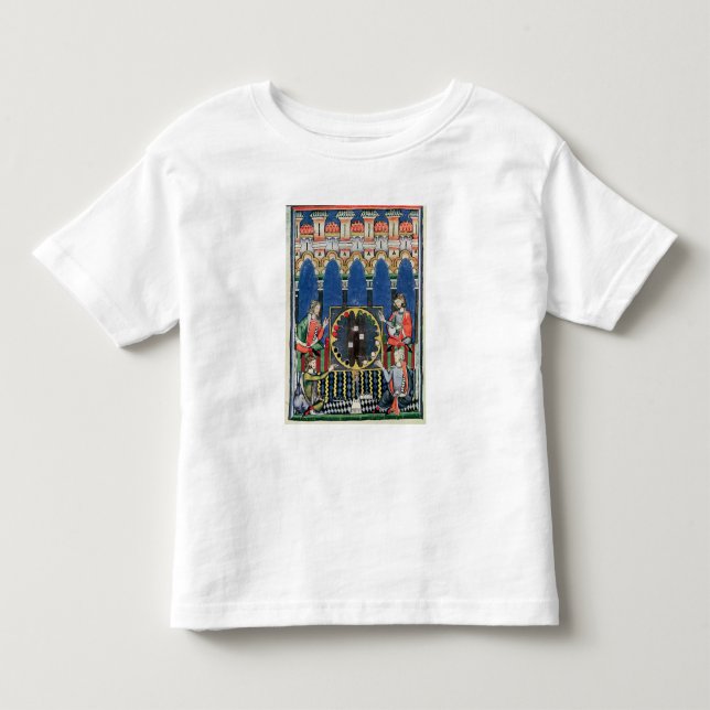T-shirt Pour Les Tous Petits Quatre joueurs arabes de backgammon (Devant)