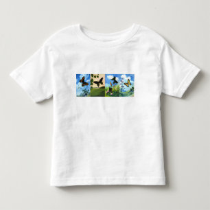 T-shirt Pour Les Tous Petits Quatre papillons