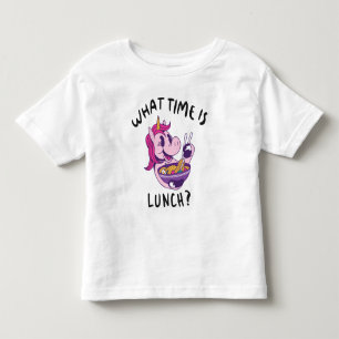 T-shirt Pour Les Tous Petits Quelle heure est le déjeuner
