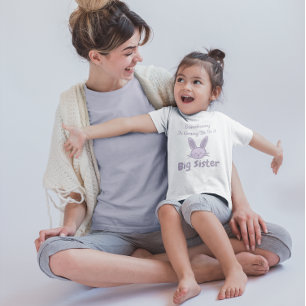 T-shirt Pour Les Tous Petits Quelque Chose Va Être Une Grande Soeur