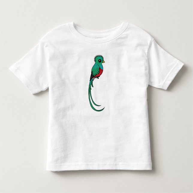 T-shirt Pour Les Tous Petits Quetzal resplendissant de Birdorable (Devant)