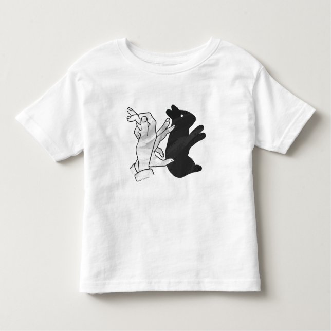 T-shirt Pour Les Tous Petits Rabbit Silhouette main (Devant)