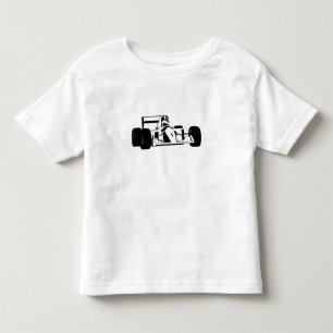 T-shirt Pour Les Tous Petits Race Car Silhouette noir et blanc