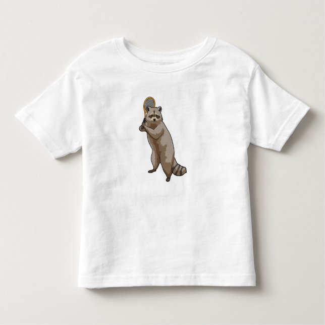 T-shirt Pour Les Tous Petits Racon au Tennis avec raquette de tennis (Devant)