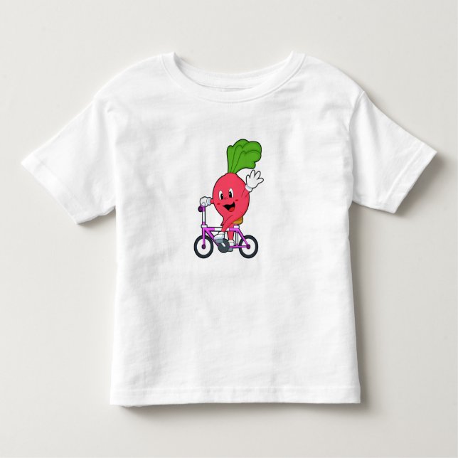 T-shirt Pour Les Tous Petits Radis avec Bicyclette (Devant)