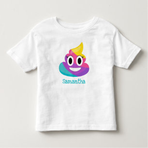 T-shirt Pour Les Tous Petits Rainbow Poop Emoji