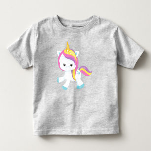 T-shirt Pour Les Tous Petits Rainbow Unicorn, Cute Unicorn, Étoile, Magique Uni