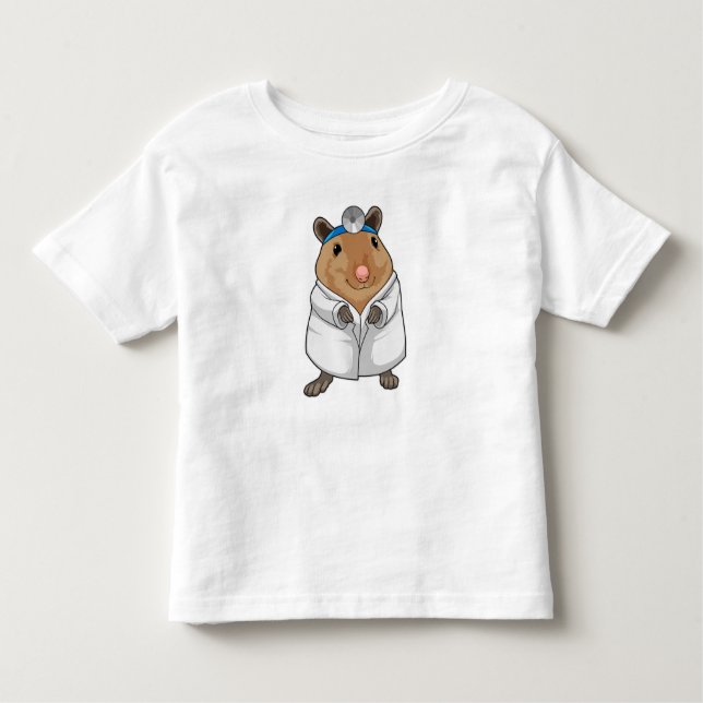 T-shirt Pour Les Tous Petits Rat as Doctor with Doctor's coat (Devant)
