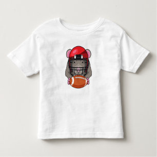 T-shirt Pour Les Tous Petits Rat au football