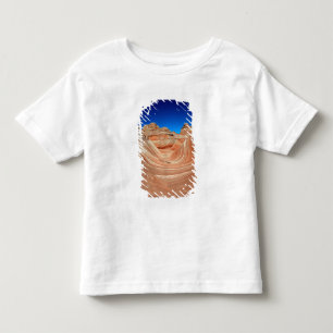 T-shirt Pour Les Tous Petits Rayures rouges, beige et jaunes dans le vent et