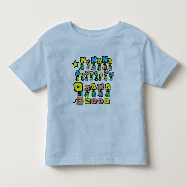 T-shirt Pour Les Tous Petits Re élisez Barack Obama 2012 (Devant)
