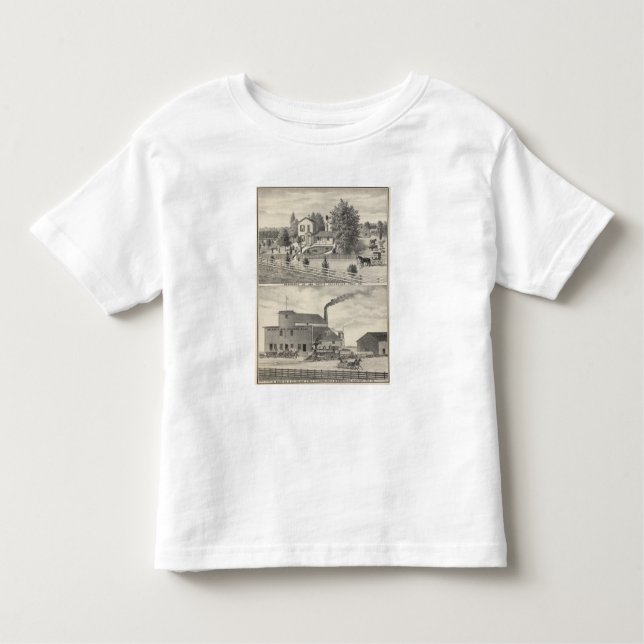 T-shirt Pour Les Tous Petits Recherche de Cacheville, moulin de Madison (Devant)