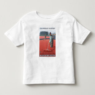 T-shirt Pour Les Tous Petits Récolte de marais de MassachusettsCranberry