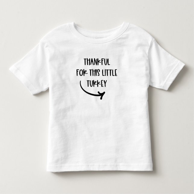 T-shirt Pour Les Tous Petits Reconnaissant pour cette petite dinde de Thanksgiv (Devant)