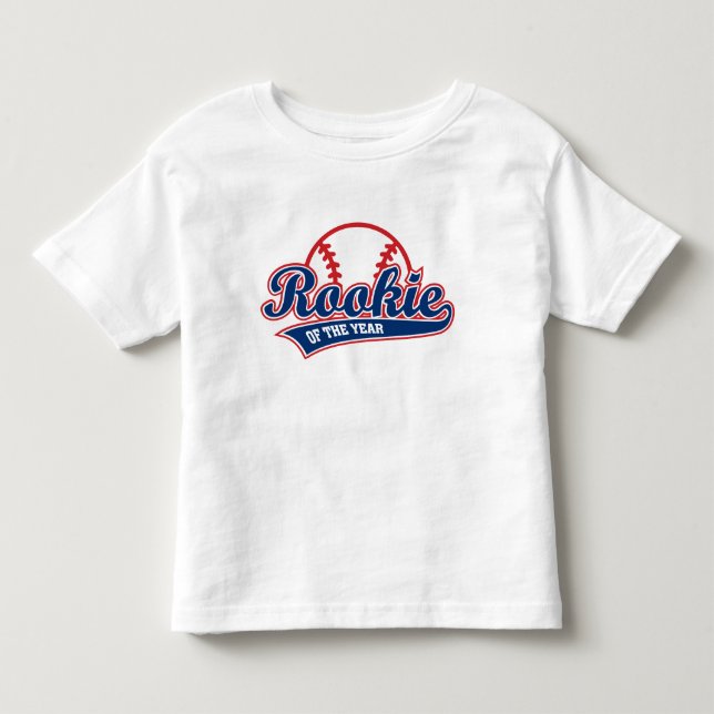 T-shirt Pour Les Tous Petits Recrue de l'année baseball 1er anniversaire (Devant)