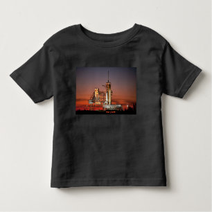 T-shirt Pour Les Tous Petits Red Sky for Space Shuttle Atlantis Launch