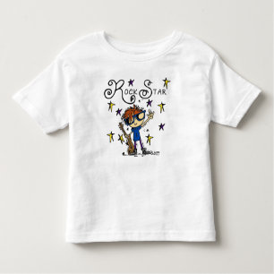 T-shirt Pour Les Tous Petits Redhead Boy Rock Star
