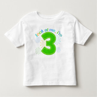 T-shirt Pour Les Tous Petits Regarde-moi, j'ai 3 ans - Vert