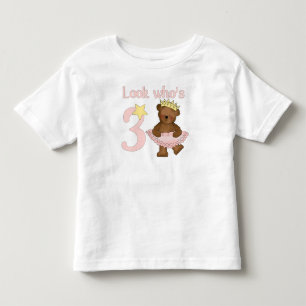 T-shirt Pour Les Tous Petits Regardez qui a 3 filles