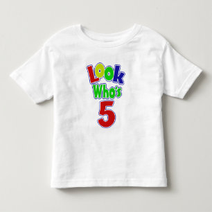 T-shirt Pour Les Tous Petits Regardez qui a 5 ans